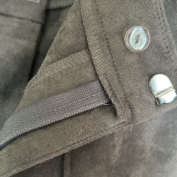 Jealous Tomato Gray Faux Suede Bell Bottoms - Picture 4 of 11